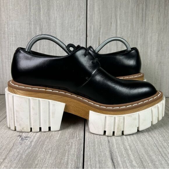 Stella McCartney Emilie Lace Up Platform Chunky Shoes Women’s Size 5.5 35.5 - Picture 4 of 10